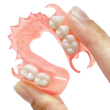 Duraflex Partial Dentures are soft, durable, non-abrasive, no metal, and it has a natural transparent appearance. 