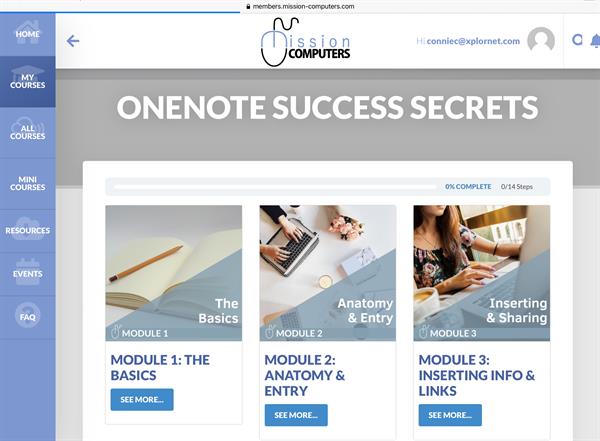 OneNote online training portal OneNote online training portal