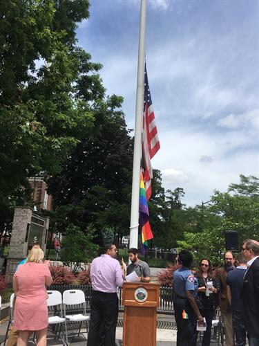 Union County Pride Flag Raising
