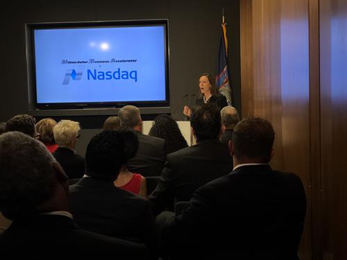 Christina Speaking at NASDAQ