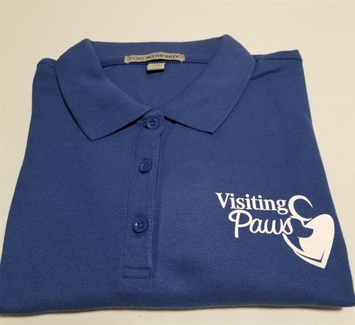 Visiting Paws Pet Program uniforms.