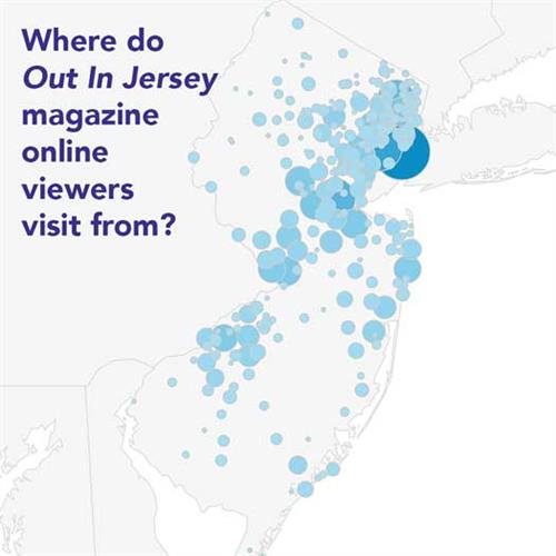 Where do Out In Jersey magazine online viewers live?