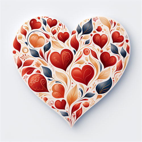 Blossoming Hearts Floral Pillow