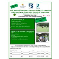 11th Annual Huntingdon County Chamber of Commerce & Bonney Forge Corp Open Golf Tournament