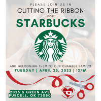 Ribbon Cutting for Starbucks Purcell