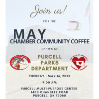 May Chamber Coffee hosted by Purcell Parks Department