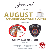 August Chamber Coffee hosted by Purcell Police Department 
