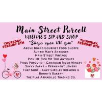 Main Street Purcell Valentine's Sip and Shop