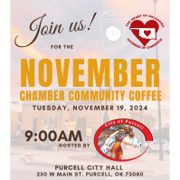 November Chamber Community Coffee hosted by City of Purcell