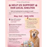 PAWS Animal Shelter Donation Drive – City of Purcell