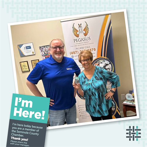 Seminole Chamber "I'm Here" Program with Pam Czopp 