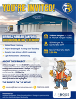Groundbreaking Event ! You're Invited! New Airboss Hangar Coming Soon To SanfordFL!