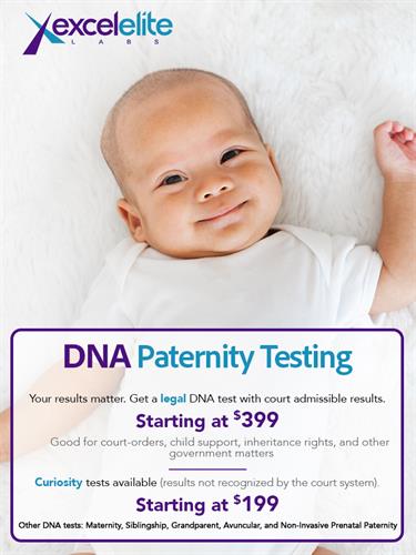 DNA Paternity Testing with Court Admissible Results or Peace of Mind Testing