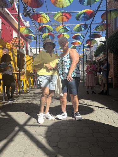 Umbrella Street in the Dominican Republic