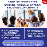 Free Financial Literacy and Business Introduction Seminar