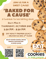 ''Baked For A Cause'' - Spirit of EXIT Fundraiser supporting Cookies For Kids Cancer