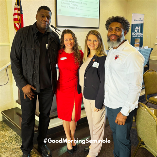 SecWorldWide meeting Rebecca at Good Morning Seminole SecWorldWide meeting Rebecca at Good Morning Seminole