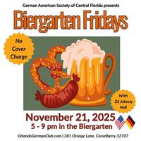 Biergarten Fridays @ German American Society