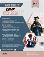 FREE Career Camp for Youth ages 14-21