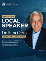Meet Dr. Sam Certo - Local Speaker for the Global Leadership Summit, August 6-7
