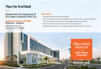 Orlando Health Lake Mary Hospital Community Event