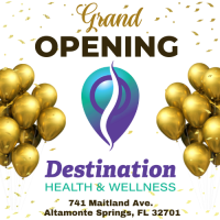 Reminder! Join us Tomorrow for our GRAND OPENING to Celebrate Our New Name - Destination Health & Wellness