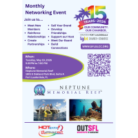 GFLGLCC and Neptune Memorial Reef presents the May Networking Mixer