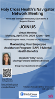 Holy Cross Health's Virtual Navigator Network Meeting,