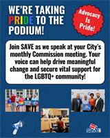 News Release: SAVE Extends Advocacy is Pride Initiative Year Round