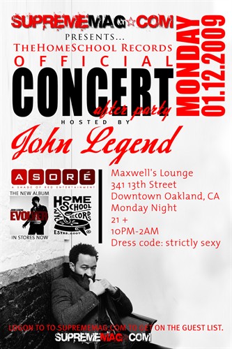 John Legend Concert & After Party