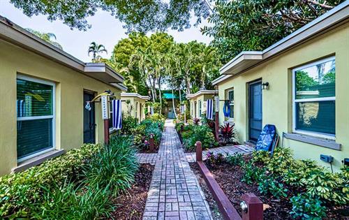 The Cottages at our Delray Residential location on Delray Beach 300 steps from the ocean.