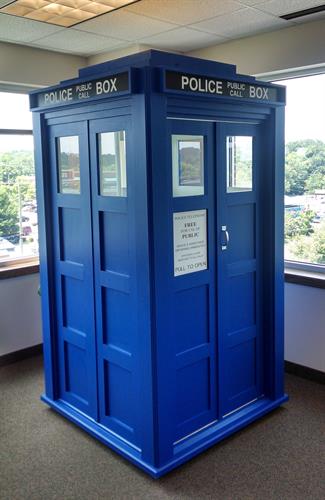 RWS carpenters created this customized tardis to complement the owner's creative space.