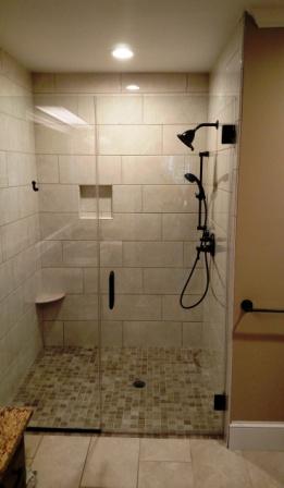 RWS remodeled this bathroom for current beauty and future accessibility.