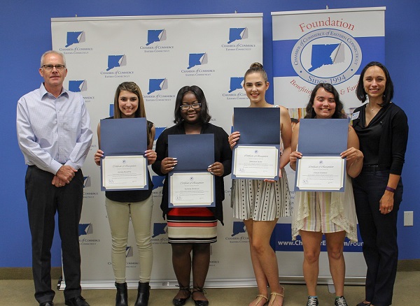 Scholarships Awarded by Chamber of Commerce of Eastern CT Foundation