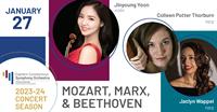 ECSO Concert Mozart, Marx, Beethoven- Saturday, January 27, 2024, 7:30 pm Garde Arts Center, 325 State St., New London, CT 06320