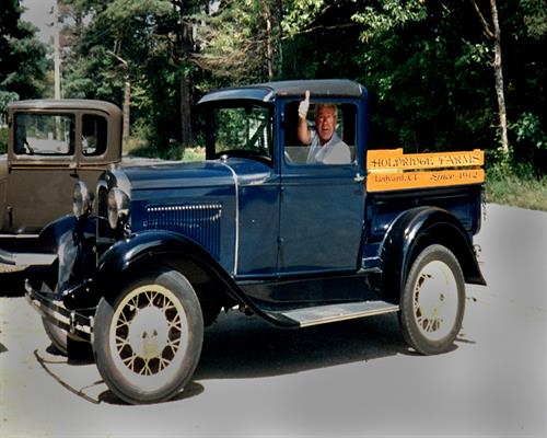 Bud Holdridge in his Model A