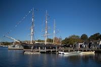 The 1841 whaleship CHARLES W. MORGAN is the flagship of the Museum's watercraft collection.