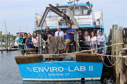 Project Oceanology Staff aboard Enviro-Lab II