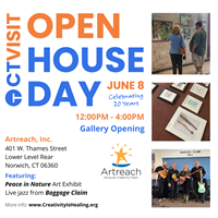 Artreach Opens 'Peace in Nature' Gallery Exhibit on CT Open House Day June 8th