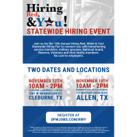 Hiring Red White & You! Statewide Hiring Event