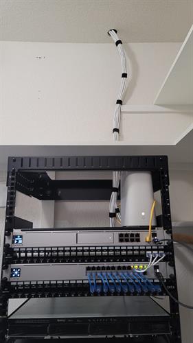 Rack and Network install (cable management)