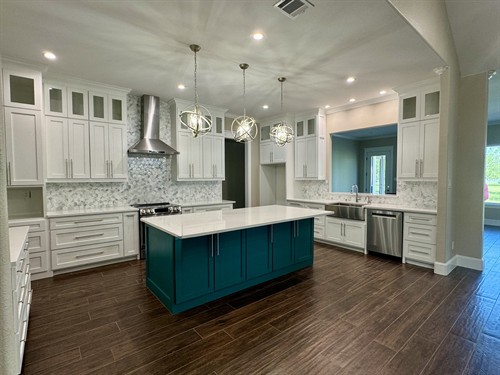 Kitchen detail in new custom home we built