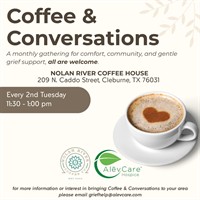 Coffee & Conversations: a drop in grief support opportunity