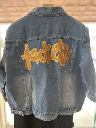 Denim "JACKETS" jacket.