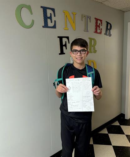Middle Schooler Participant posing a research question to the FB community 