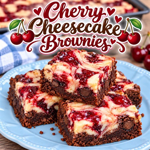 Cherry Cheesecake Brownies