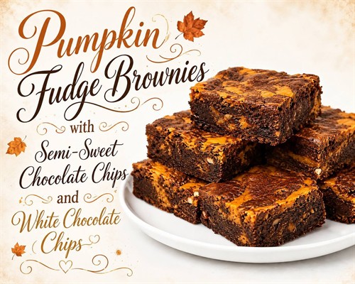 Pumpkin Fudge Brownies