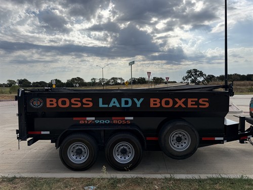 11-yard dump trailer rental for garage cleanouts, moving projects and household debris.