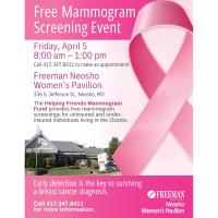 Freeman - Free Mammogram Screening Event