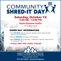 SHRED-it Day with First Community Bank